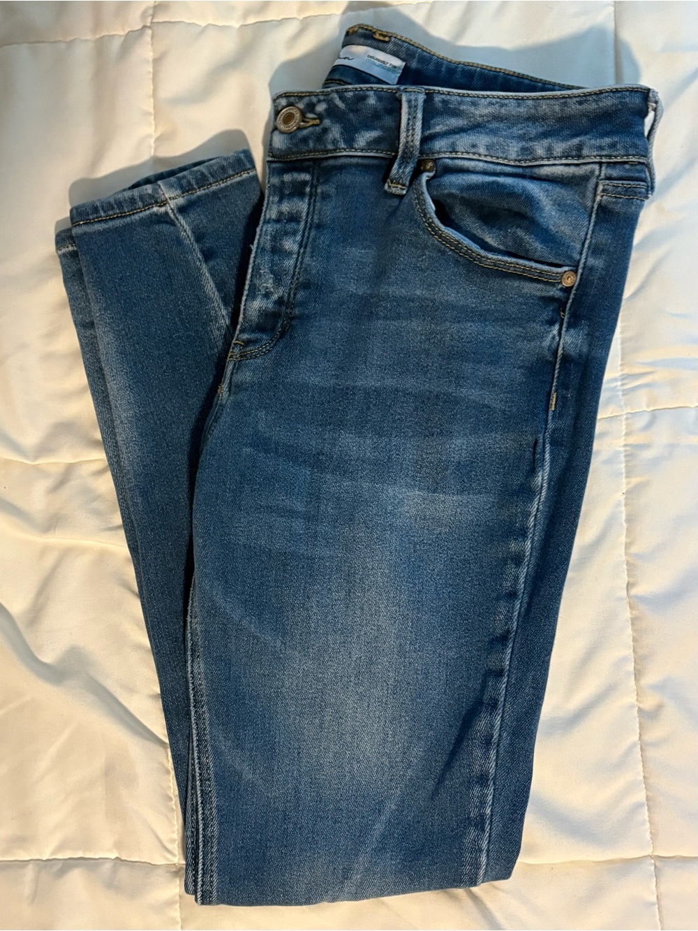 KanCan for Maurices Size 10 Medium Wash Button Fly Skinny Jeans